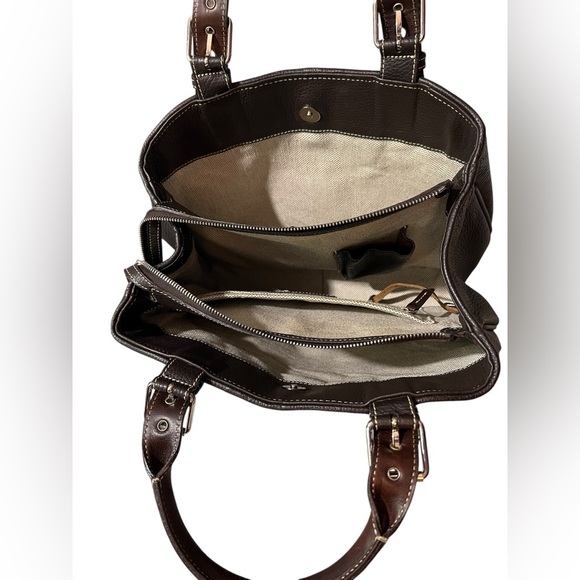 Dooney & Bourke Pebbled Leather All Weather Leather Bag/Satchel, Minimalist - Picture 14 of 17